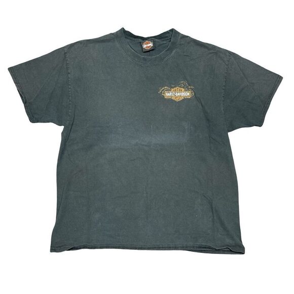 Vintage Harley Davidson T-Shirt Men's XL Black Gary Bang Atascadero 2012 - Picture 1 of 9